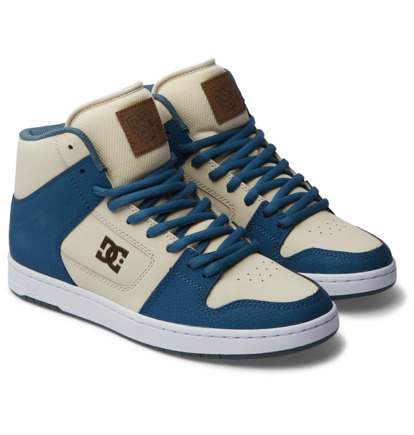 Grey / Blue / White Men DC Shoes Manteca 4 Hi Sneakers | DC-5108462