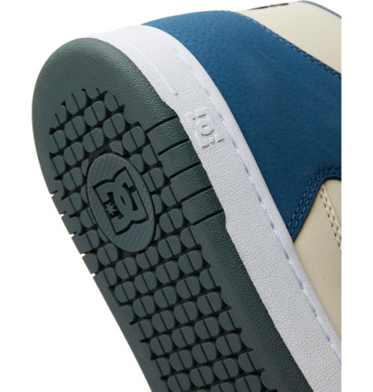 Grey / Blue / White Men DC Shoes Manteca 4 Hi Sneakers | DC-5108462