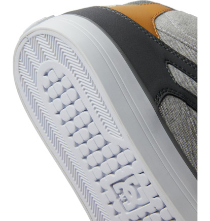 Grey / Grey / White Men DC Shoes Pure High-Top Sneakers | DC-8795012