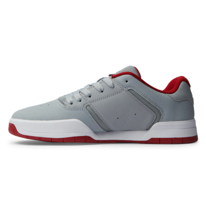 Grey / Red Men DC Shoes Central Sneakers | DC-9075142