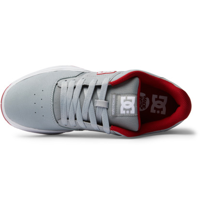 Grey / Red Men DC Shoes Central Sneakers | DC-9075142