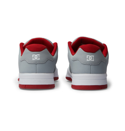 Grey / Red Men DC Shoes Central Sneakers | DC-9075142