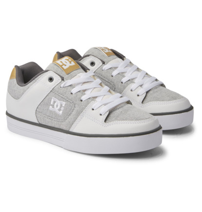 Grey / White / Grey Men DC Shoes Pure Sneakers | DC-0516748