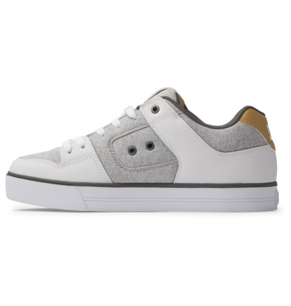 Grey / White / Grey Men DC Shoes Pure Sneakers | DC-0516748