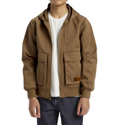 Khaki Kids' DC Shoes Escalate Light Mechanic Jackets | DC-1952368