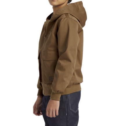 Khaki Kids' DC Shoes Escalate Light Mechanic Jackets | DC-1952368