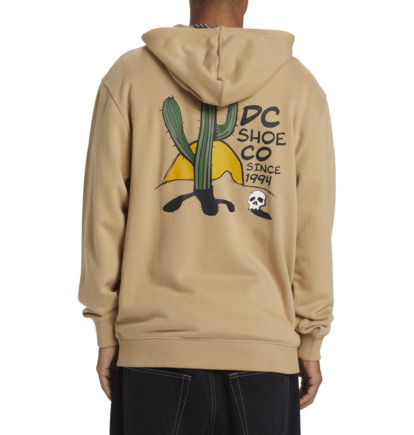 Khaki Men DC Shoes Cactus Zip-Up Hoodie | DC-4705193