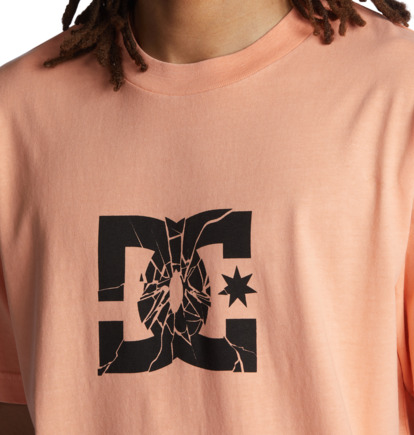 Light Orange Men DC Shoes Shatter T-Shirt | DC-6193425