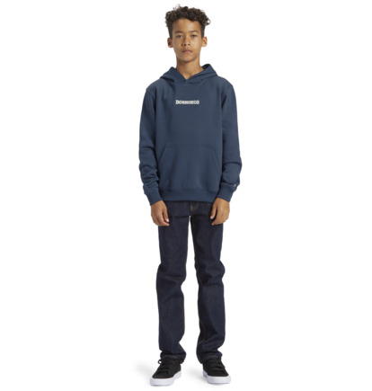 Navy Kids' DC Shoes Baseline Pullover Hoodie | DC-5082146