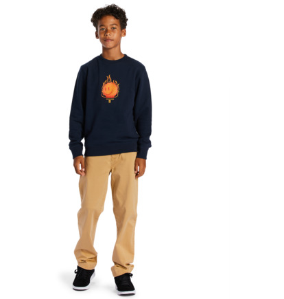 Navy Kids' DC Shoes Its All Good Sweatshirts | DC-5932780