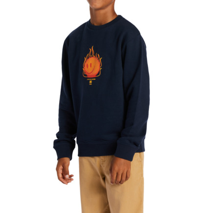 Navy Kids' DC Shoes Its All Good Sweatshirts | DC-5932780