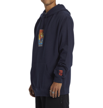 Navy Men DC Shoes Johns House Pullover Hoodie | DC-5297041