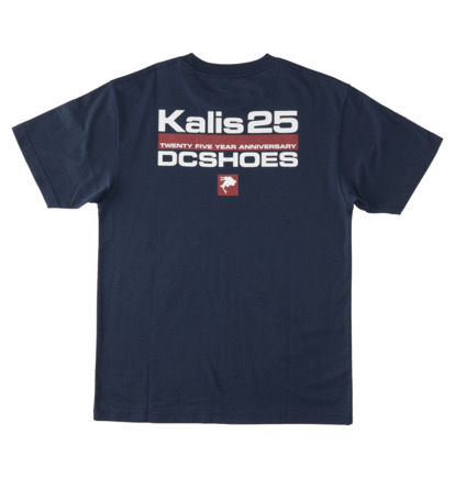 Navy Men DC Shoes Kalis 25 T-Shirt | DC-1432679