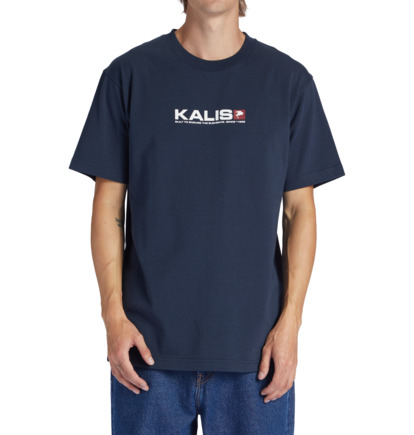 Navy Men DC Shoes Kalis 25 T-Shirt | DC-1432679