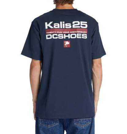 Navy Men DC Shoes Kalis 25 T-Shirt | DC-1432679