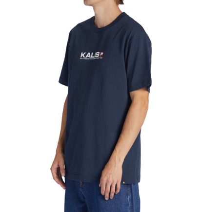 Navy Men DC Shoes Kalis 25 T-Shirt | DC-1432679