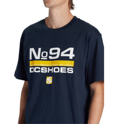 Navy Men DC Shoes Nine Four T-Shirt | DC-0789142