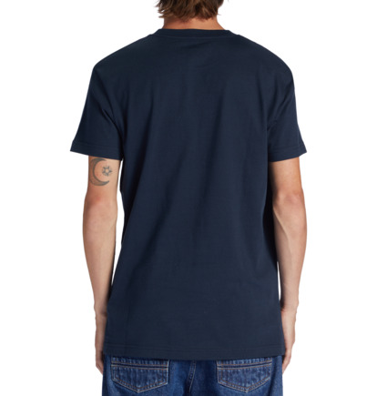 Navy Men DC Shoes Nostalgic T-Shirt | DC-9470216