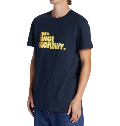 Navy Men DC Shoes Nostalgic T-Shirt | DC-9470216