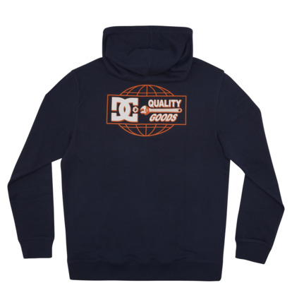 Navy Men DC Shoes Quality Goods Hoodie | DC-9413560