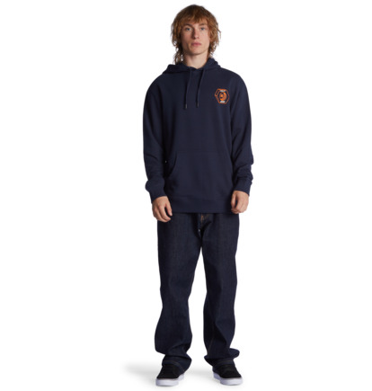 Navy Men DC Shoes Quality Goods Hoodie | DC-9413560