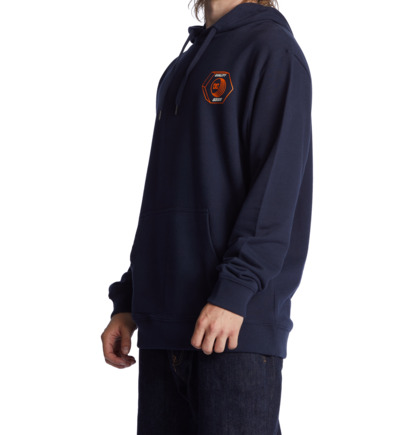 Navy Men DC Shoes Quality Goods Hoodie | DC-9413560