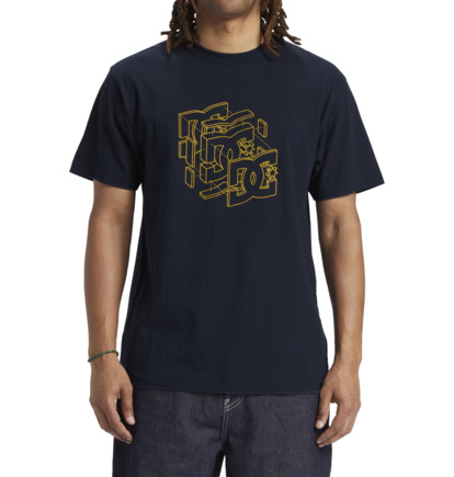 Navy Men DC Shoes Rebuild T-Shirt | DC-2450138