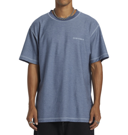 Navy Men DC Shoes Sediment T-Shirt | DC-5926730