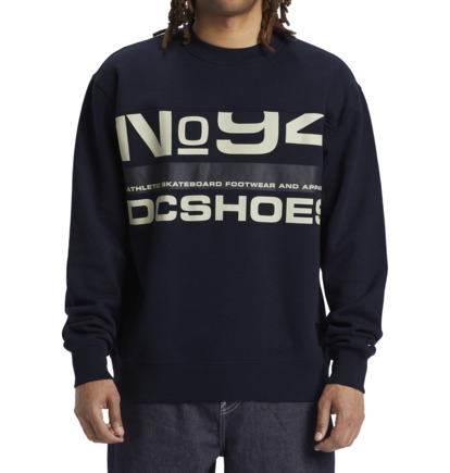 Navy Men DC Shoes Static 94 Sweatshirts | DC-1705294