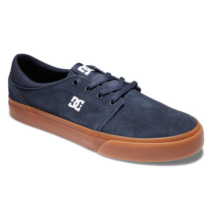 Navy Men DC Shoes Trase Suede Sneakers | DC-2981564