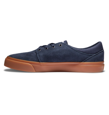 Navy Men DC Shoes Trase Suede Sneakers | DC-2981564