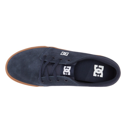 Navy Men DC Shoes Trase Suede Sneakers | DC-2981564