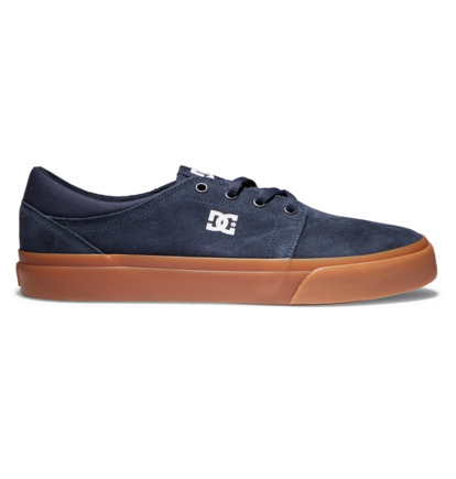 Navy Men DC Shoes Trase Suede Sneakers | DC-2981564