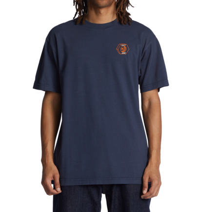 Navy Wash Men DC Shoes Quality Goods T-Shirt | DC-2798650