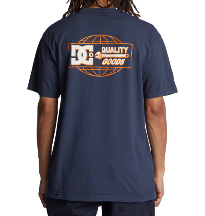 Navy Wash Men DC Shoes Quality Goods T-Shirt | DC-2798650