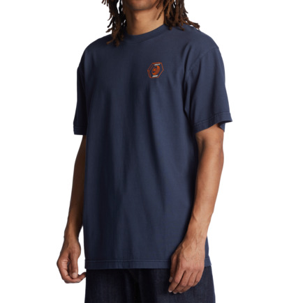 Navy Wash Men DC Shoes Quality Goods T-Shirt | DC-2798650