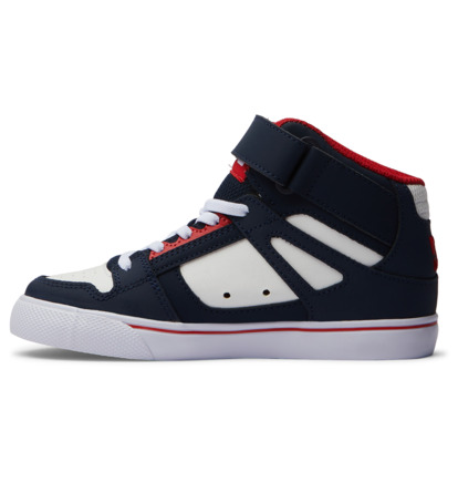 Navy / Red Kids' DC Shoes Pure High-Top EV Skate Shoes | DC-4298371