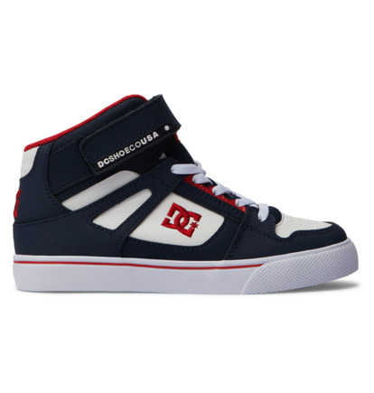 Navy / Red Kids\' DC Shoes Pure High-Top EV Skate Shoes | DC-4298371