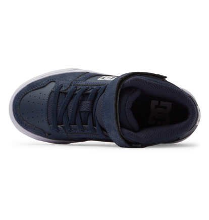 Navy / White Kids' DC Shoes Pure High-Top EV Skate Shoes | DC-4183706