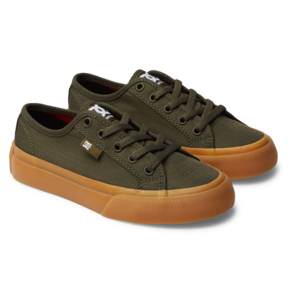 Olive Kids' DC Shoes Manual Skate Shoes | DC-8674913