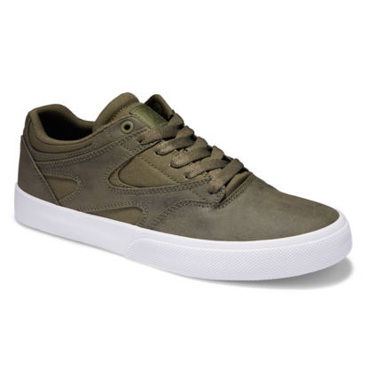 Olive Men DC Shoes Kalis Vulc Sneakers | DC-6078325