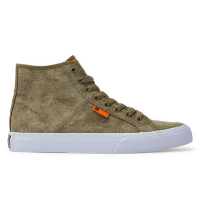 Olive Men DC Shoes Manual High-Top Skate Shoes | DC-4613057