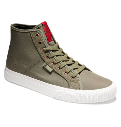 Olive Men DC Shoes Manual High-Top Sneakers | DC-9627431