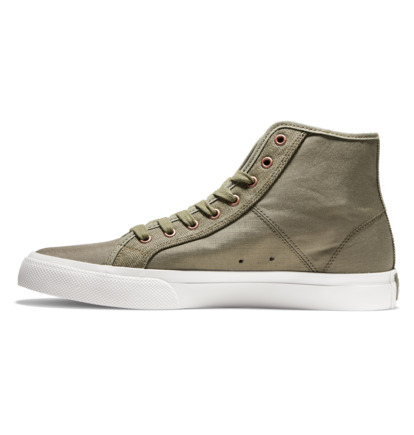 Olive Men DC Shoes Manual High-Top Sneakers | DC-9627431