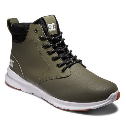 Olive / White Men DC Shoes Mason 2 Water Resistant Leather Winter Boots | DC-2496813