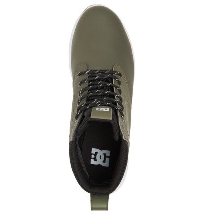 Olive / White Men DC Shoes Mason 2 Water Resistant Leather Winter Boots | DC-2496813