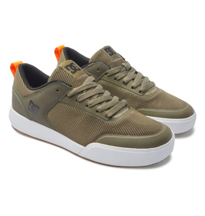 Olive / White Men DC Shoes Transit Skate Shoes | DC-9051486