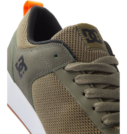 Olive / White Men DC Shoes Transit Skate Shoes | DC-9051486