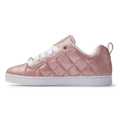 Pink Silver Women DC Shoes Court Graffik SE Sneakers | DC-8975301