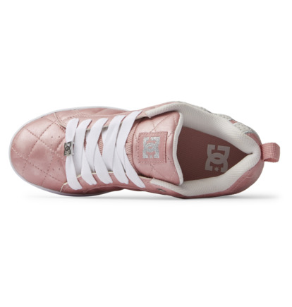 Pink Silver Women DC Shoes Court Graffik SE Sneakers | DC-8975301